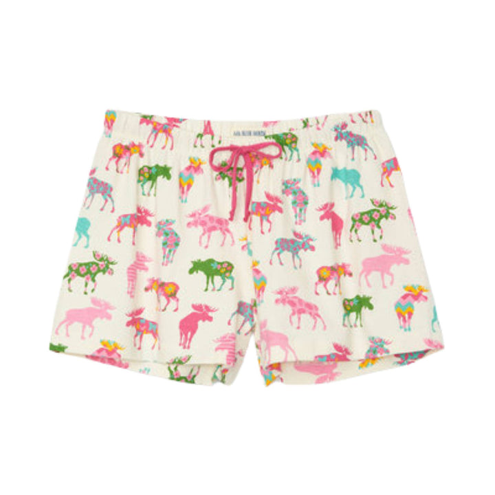 Boxer de nuit pour femme Orignaux à motif par Hatley vu de devant