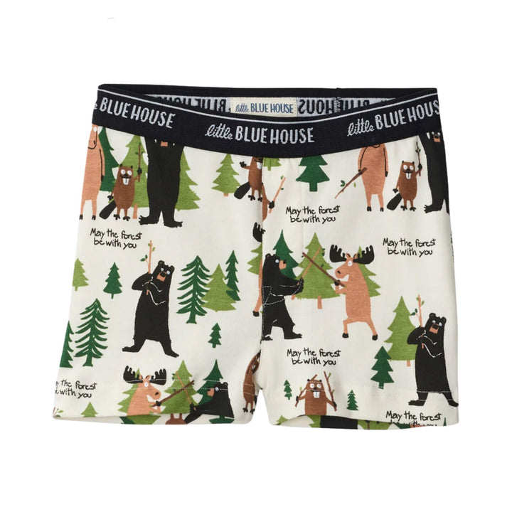 Boxer pour enfant May the forest be with you par Hatley vu de devant