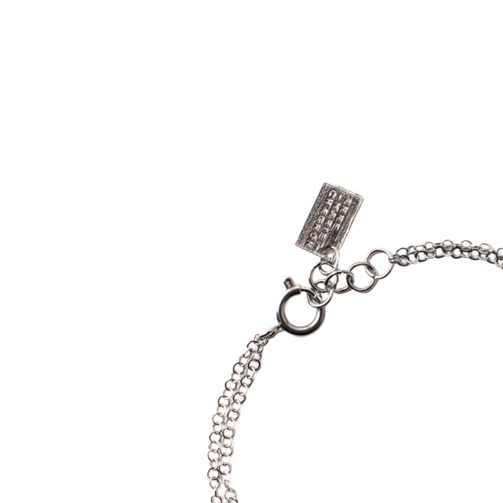 Attache du Bracelet Brunelle argenté et or par Anne-Marie Chagnon