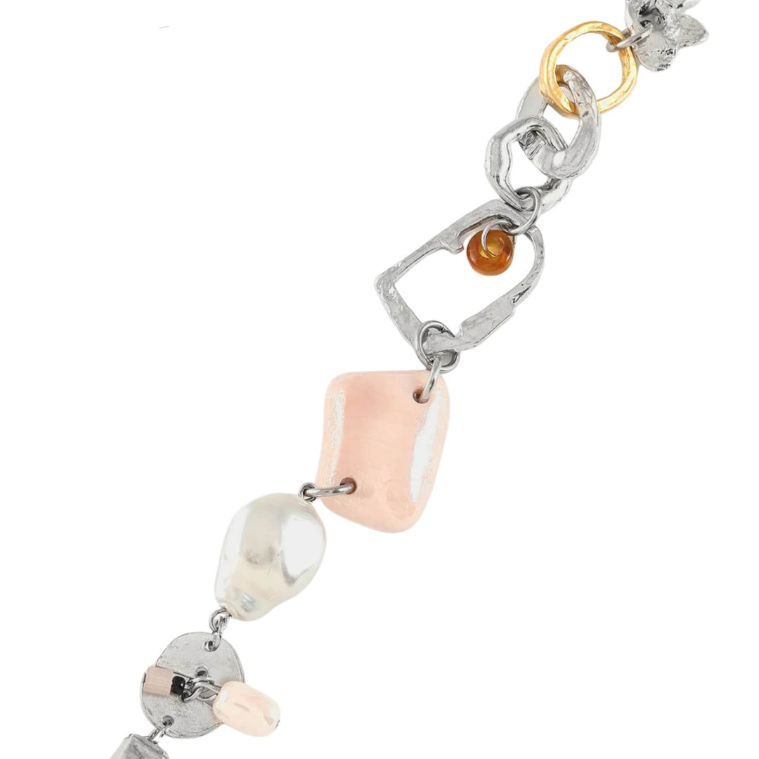Détails du Bracelet nissi en étain avec plaqué or couleur napolitaine par Anne-Marie Chagnon