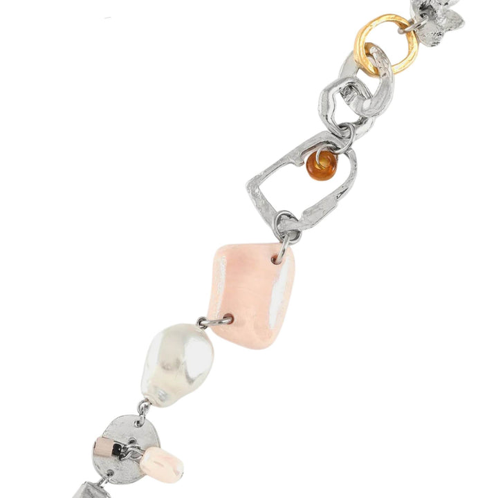 Détails du Bracelet nissi en étain avec plaqué or couleur napolitaine par Anne-Marie Chagnon