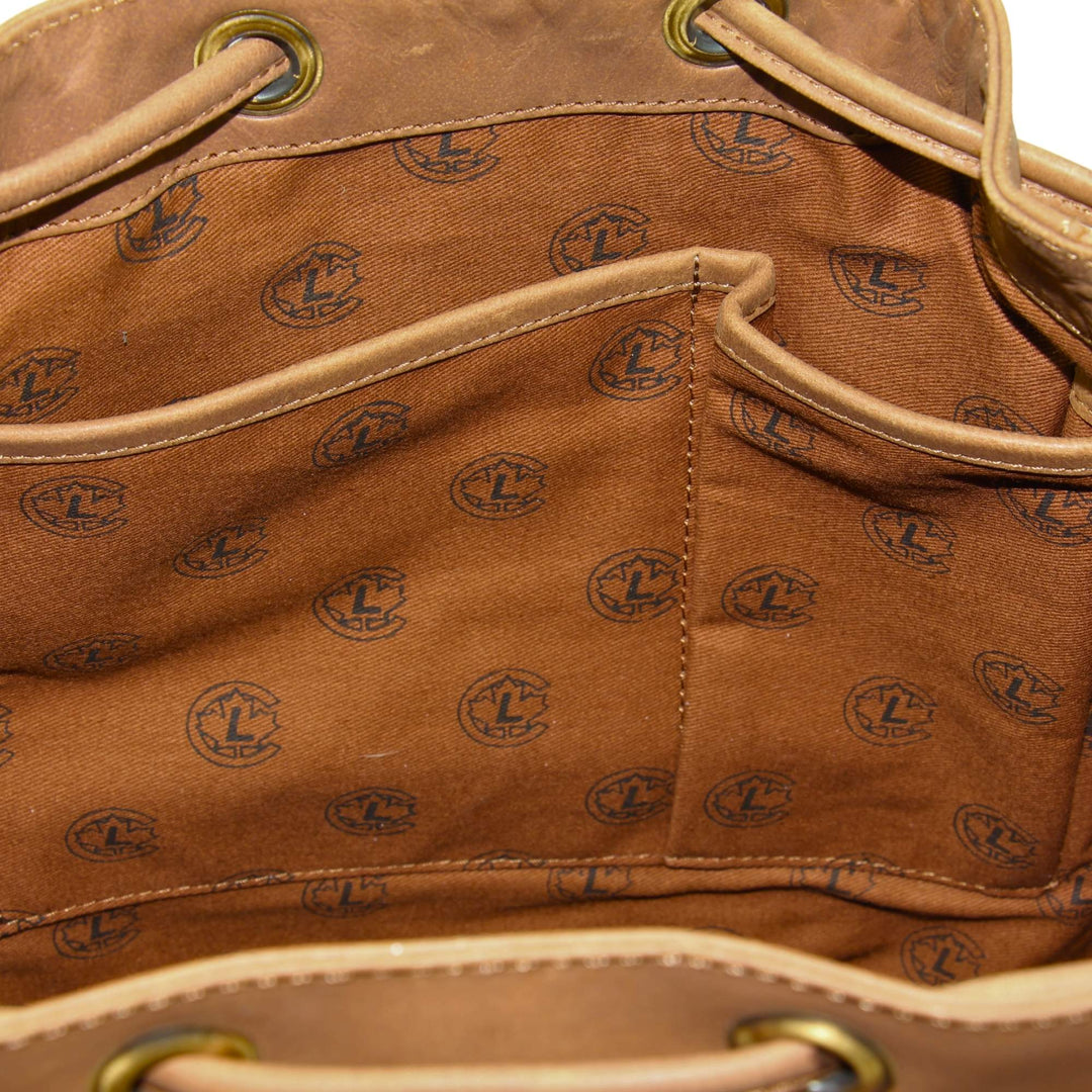 Pochettes de l'intérieur du Sac à dos en cuir de buffle par Canadian leather