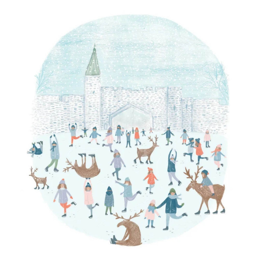 Illustration du Vieux-Québec par Geneviève Andersen