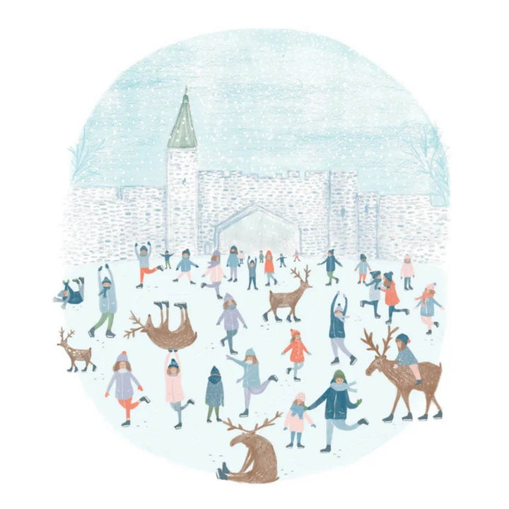 Illustration du Vieux-Québec par Geneviève Andersen