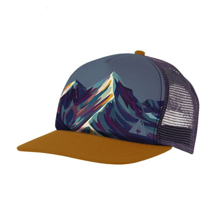 Casquette avec motif de montagnes bleue par Ambler