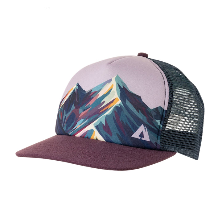 Casquette avec motif de montagnes mauve par Ambler