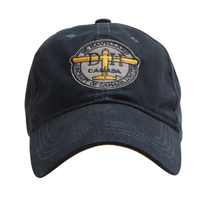 Casquette bleue marine De Havilland avec logo par Red Canoe