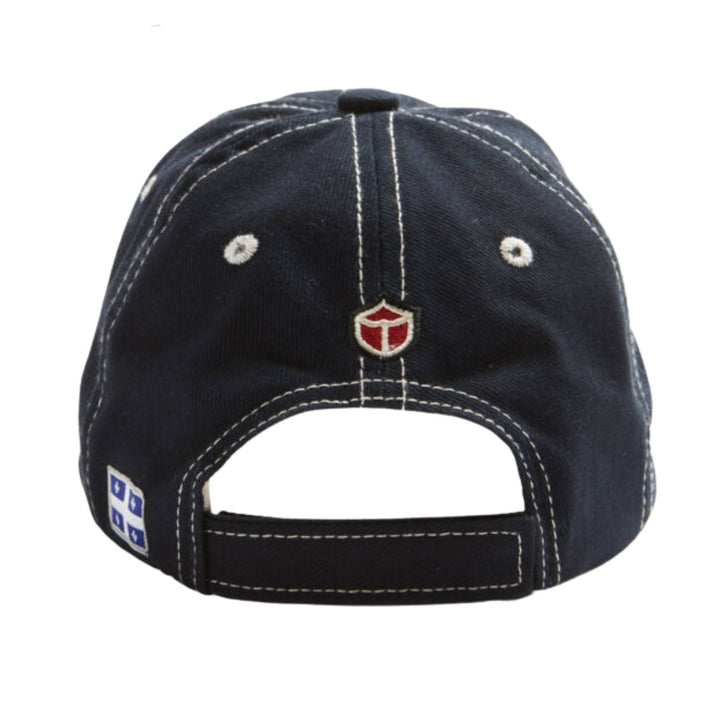 Casquette Québec bleue marine avec logo vue de derrière par Red canoe