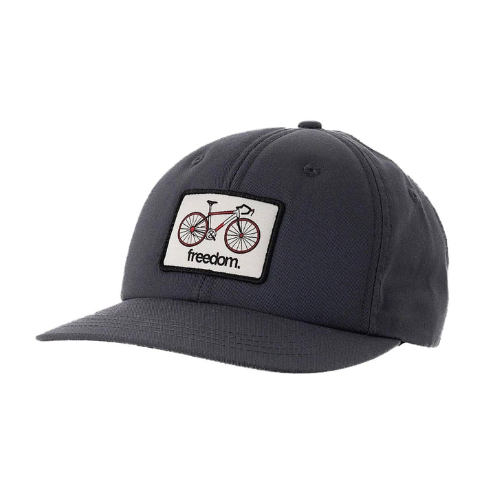 Casquette Poursuiten noire avec un vélo sur le devant par Ambler