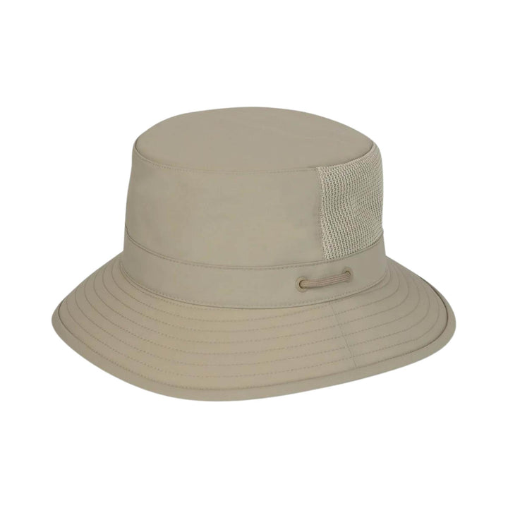 Chapeau tilley airflo bucket kaki vu de 3/4 par devant