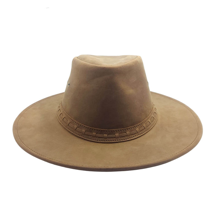 Chapeau gaucho en cuir de buffle - Fait au Canada