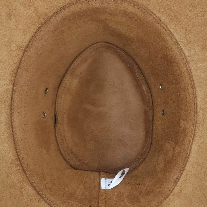 Chapeau gaucho en cuir de buffle - Fait au Canada