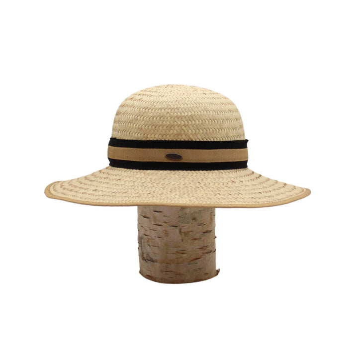 Chapeau Cheryl par Canadian Hat en paille de San Jorge vu de côté