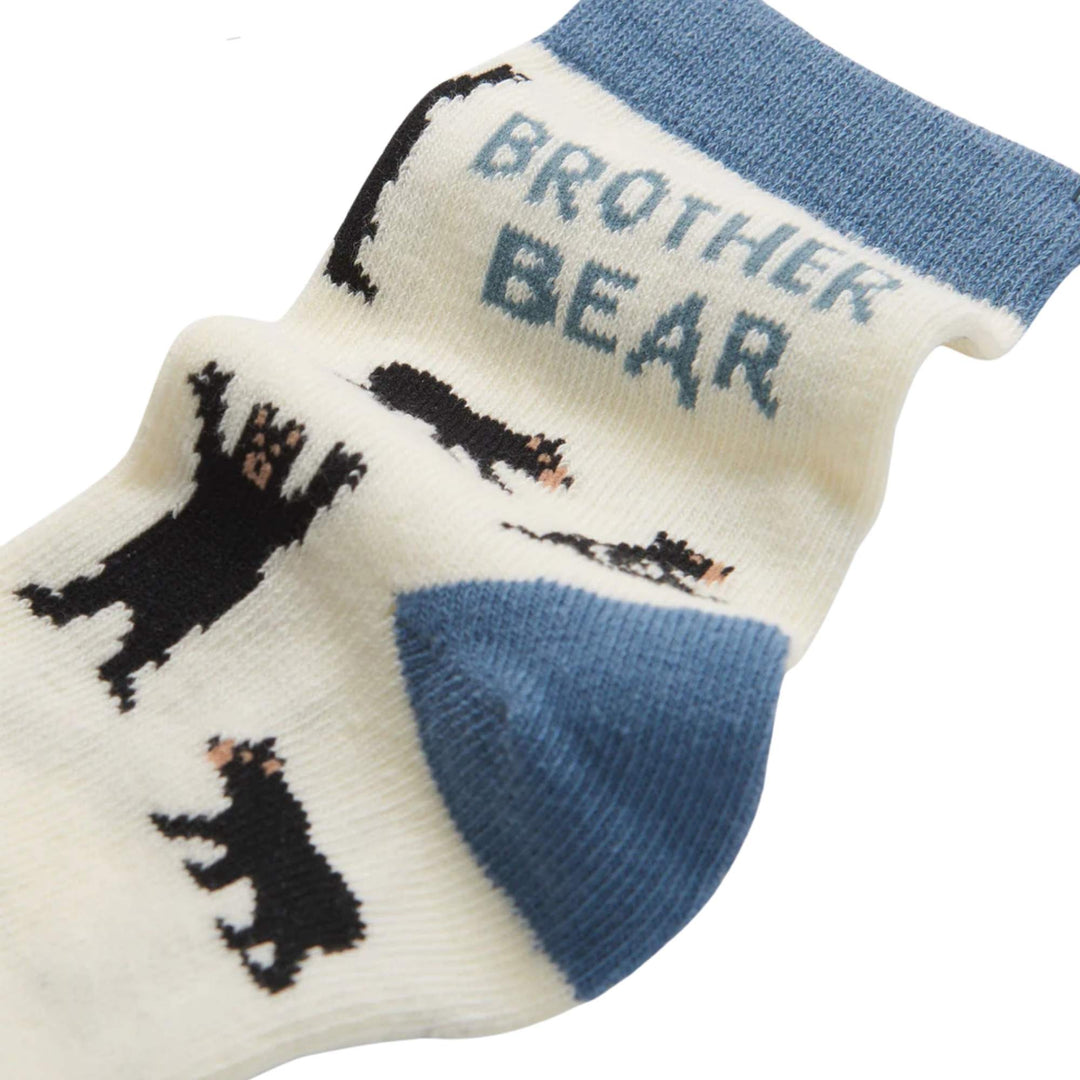 Détails des Chaussettes pour enfant avec motif d'ours noir par la petite maison bleue