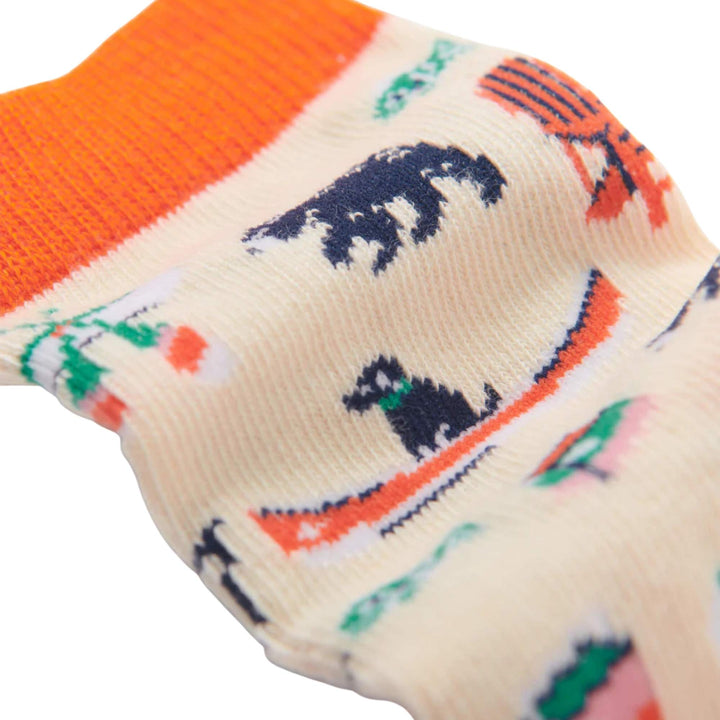 Détails des Chaussettes pour enfant avec motifs de chalet par La petiet maison bleue