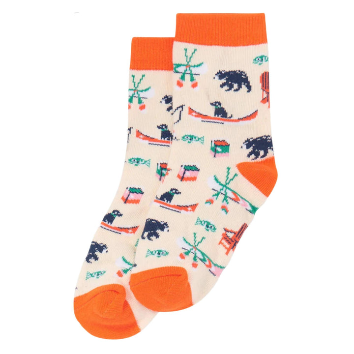 Chaussettes pour enfant avec motifs de chalet par La petiet maison bleue