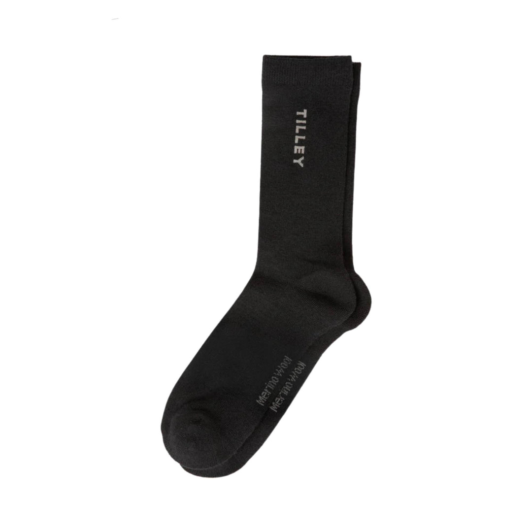 Chaussettes simples noires par Tilley