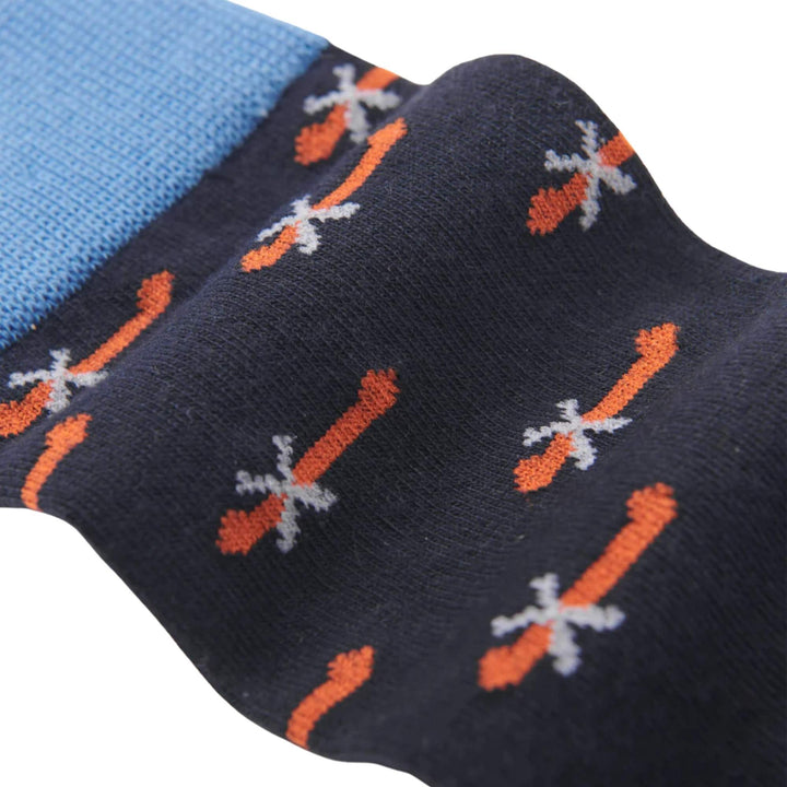 Détails des Chaussettes avec motifs de canoes par La petite maison bleue