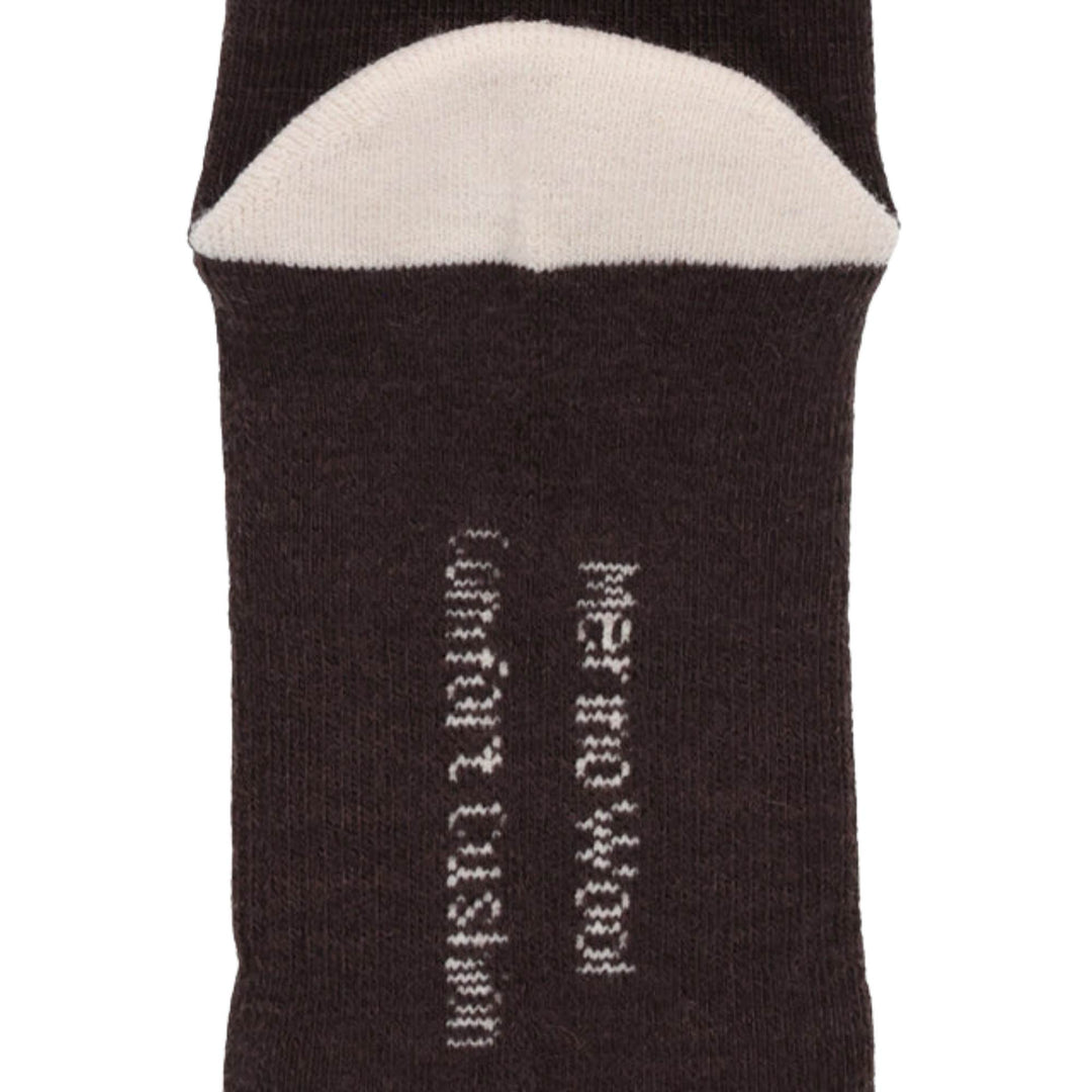 Dessous des Chaussettes à motif de paysage brun par Tilley