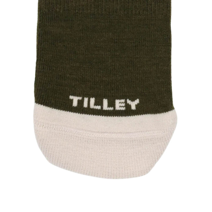 Détails du logo des Chaussettes à motif de paysage vert par Tilley