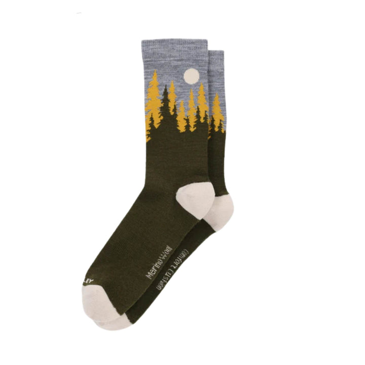 Chaussettes à motif de paysage vert par Tilley