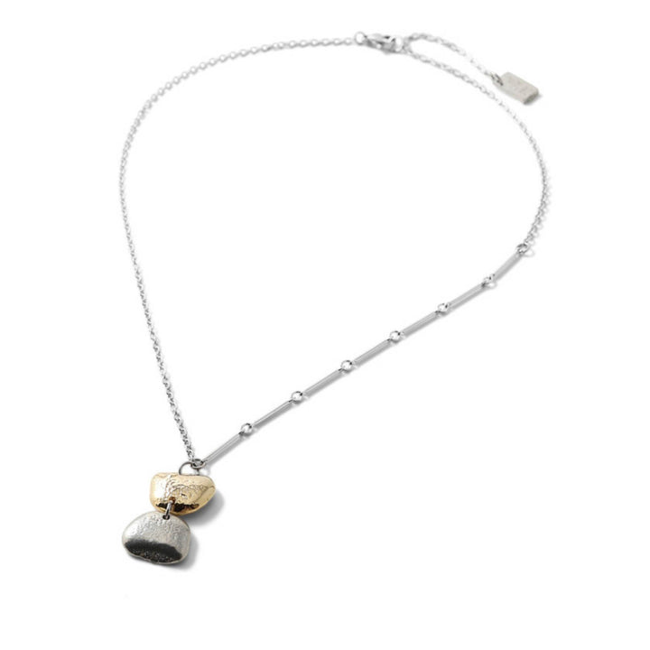 Collier Brice Argent et or vu de dessus par Anne-Marie Chagnon