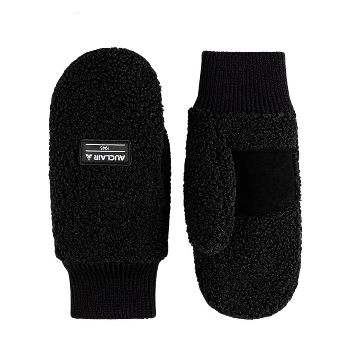 Mitaines en sherpa noir pour femme par Auclair