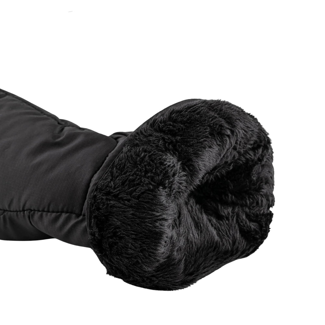 Détails de l'intérieur des Mitaines matelassées pour femme Kayla noir par Auclair