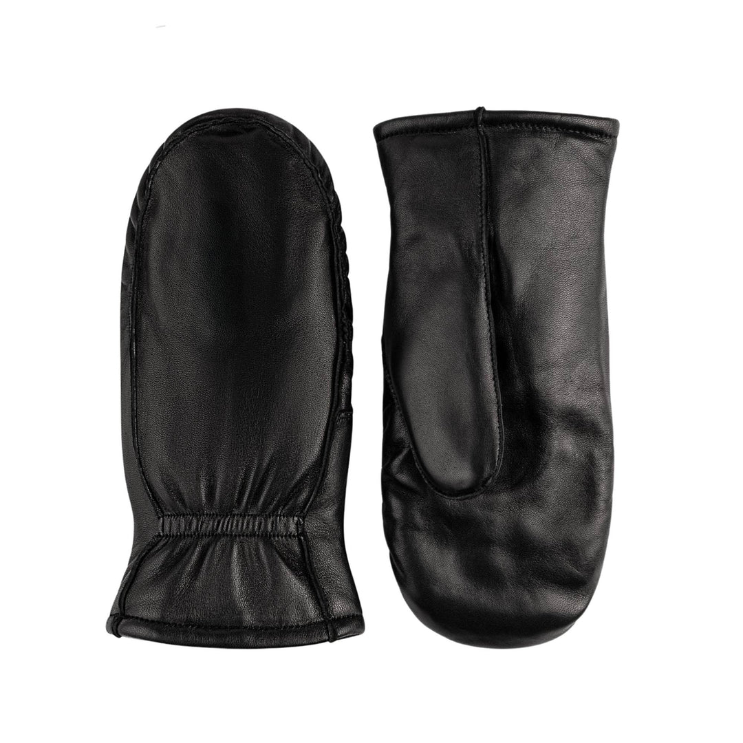 Mitaines en cuir de mouton noir Kiva pour femme par Auclair