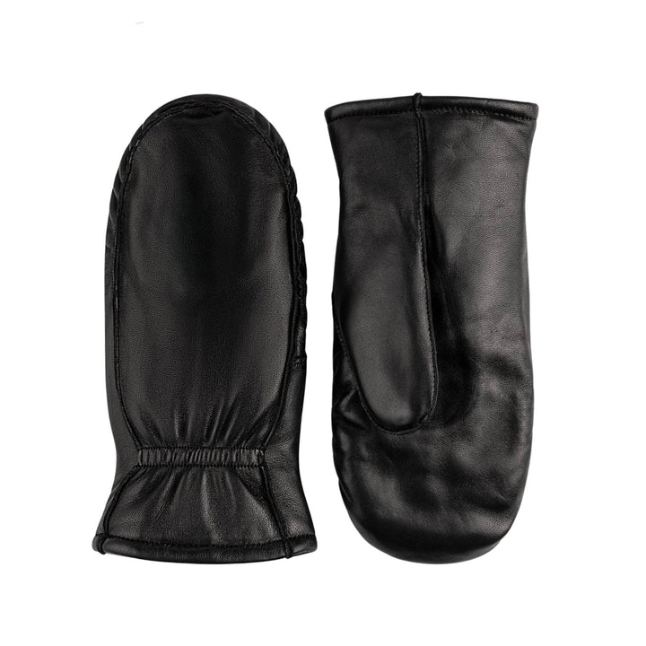 Mitaines en cuir de mouton noir Kiva pour femme par Auclair