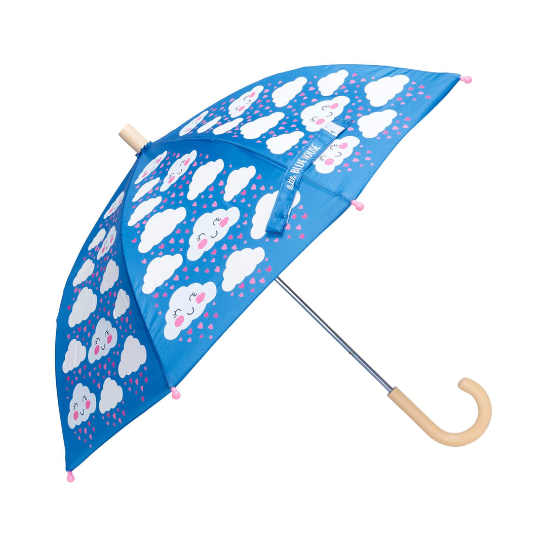 Parapluie pour enfant bleu avec motif de nuages