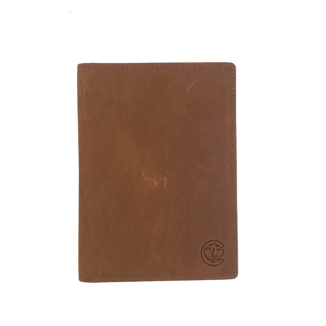 Porte-passeport wch01 brun par Canadian Leather vu de devant