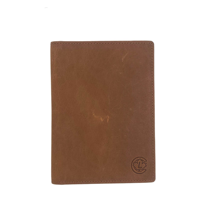 Porte-passeport wch01 brun par Canadian Leather vu de devant