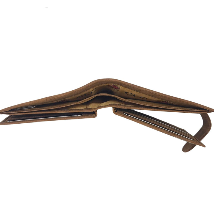 Portefeuille 4591 Canadian leather en cuir de buffle vu de dessus