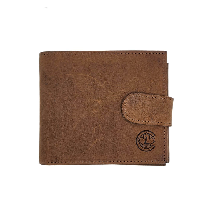 Portefeuille 4591 Canadian leather en cuir de buffle vu de devant
