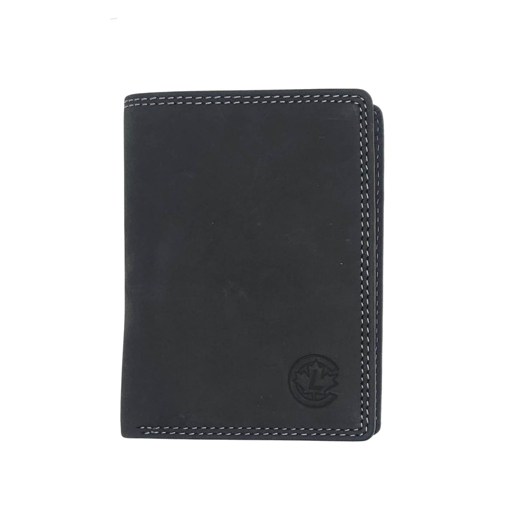 Portefeuille noir w1421 par Canadian Leather vu de devant