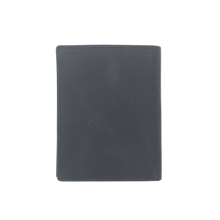 Portefeuille en cuir de buffle noir w503 par Canadian Leather vu de derrière