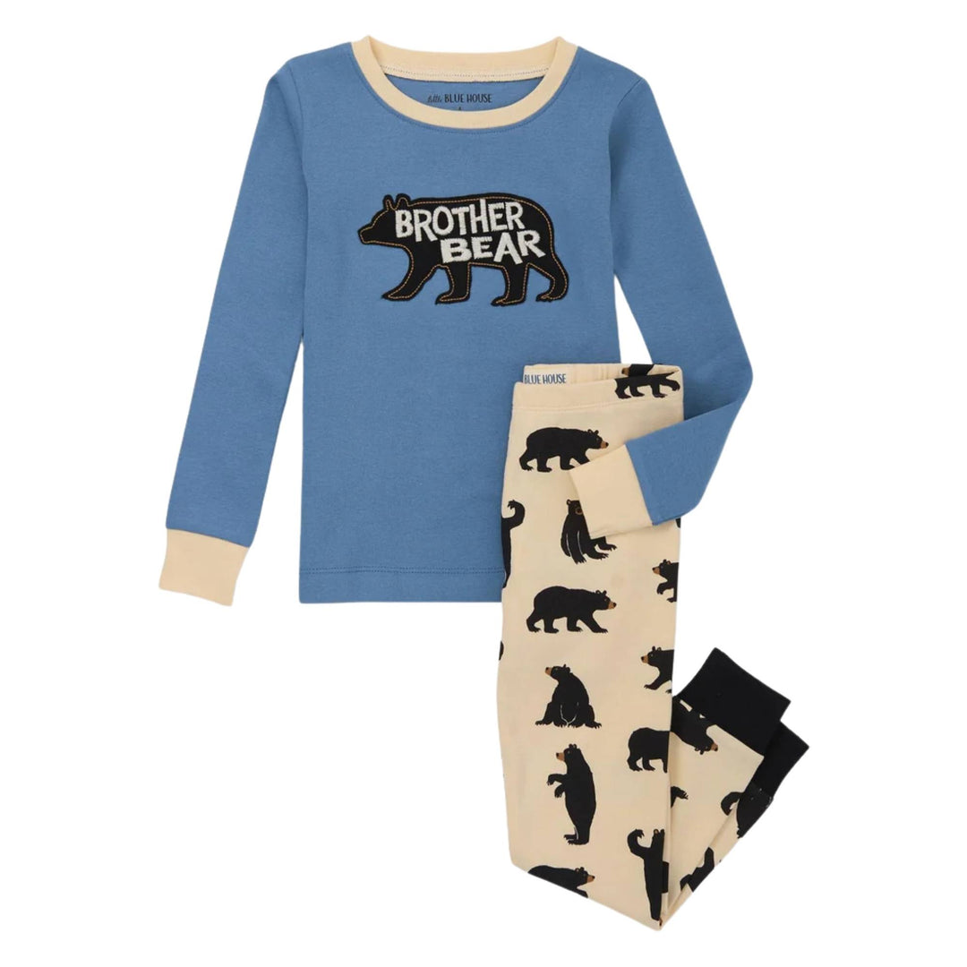 Ensemble de pyjama pour enfant bleu avec un imprimé d'ours par La petite maison bleue