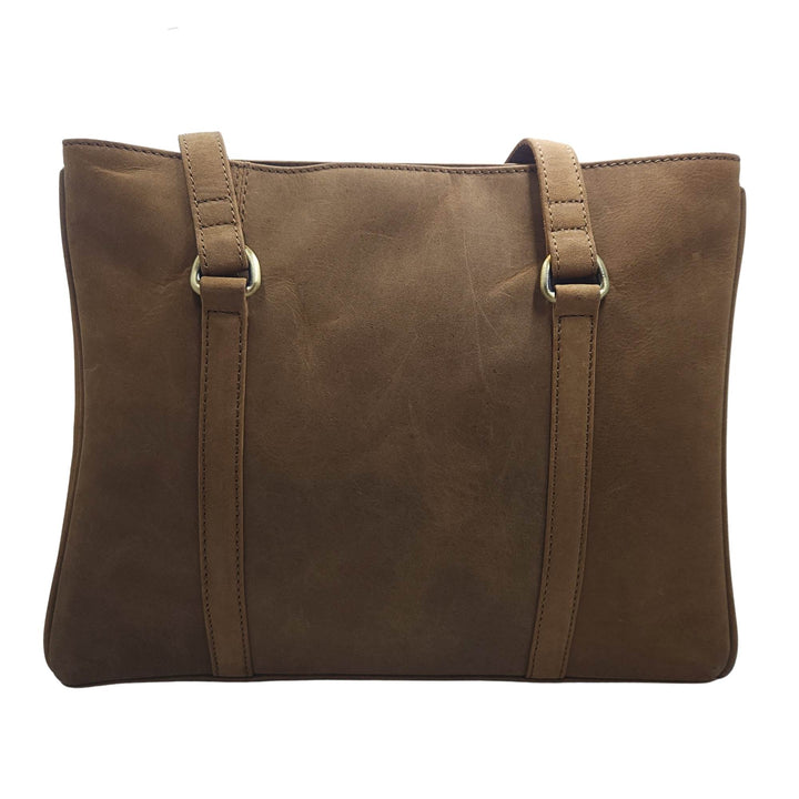 Sac organisateur 2004 en cuir de buffle par Canadian Leather vu de derrière