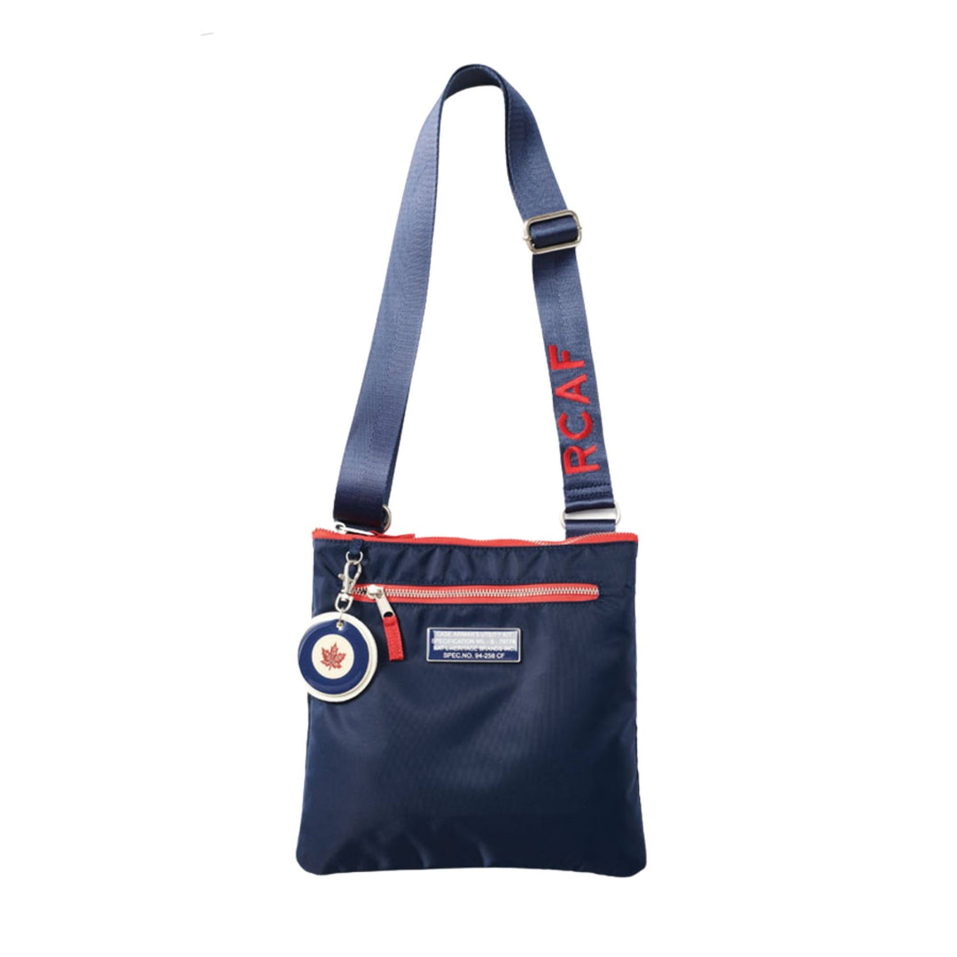Sac à pochette RCAF bleu marine avec bandouillère par Red Canoe