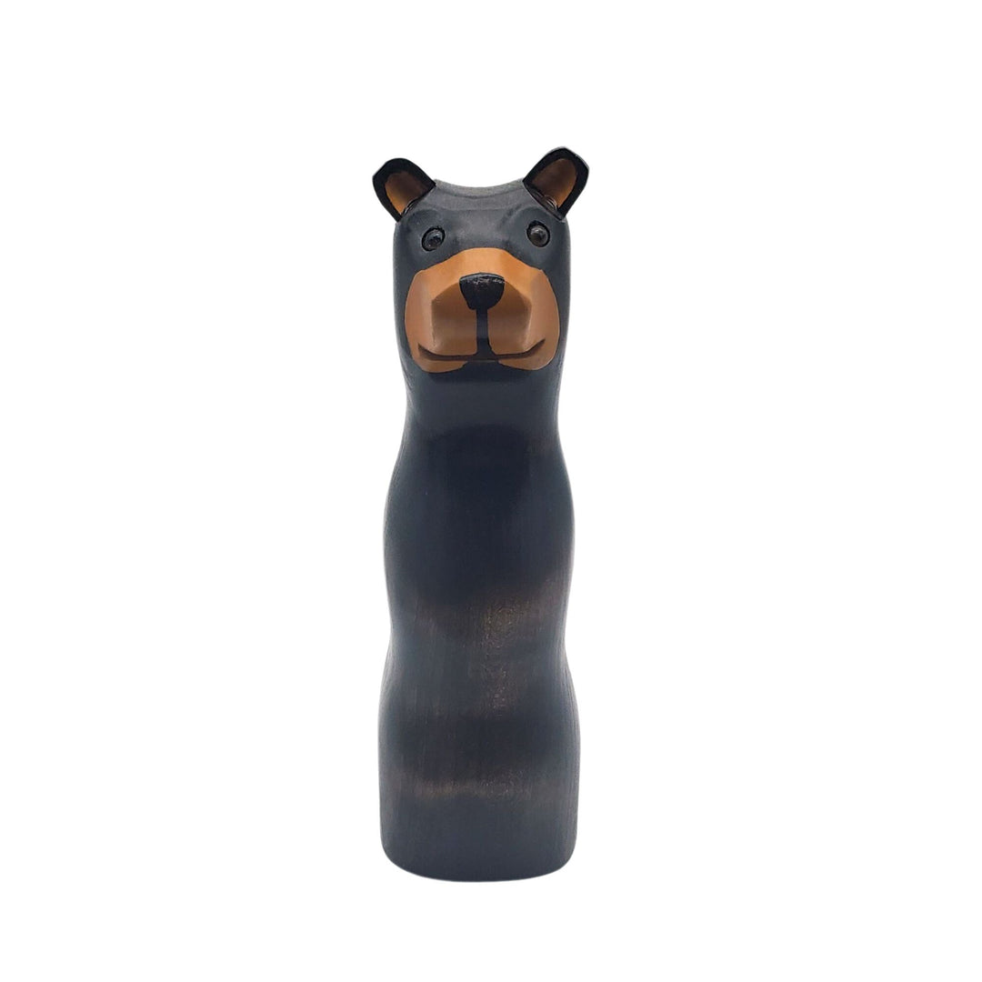 Sculpture en bois d'un ours debout par Sculptures Tremblay vue de face