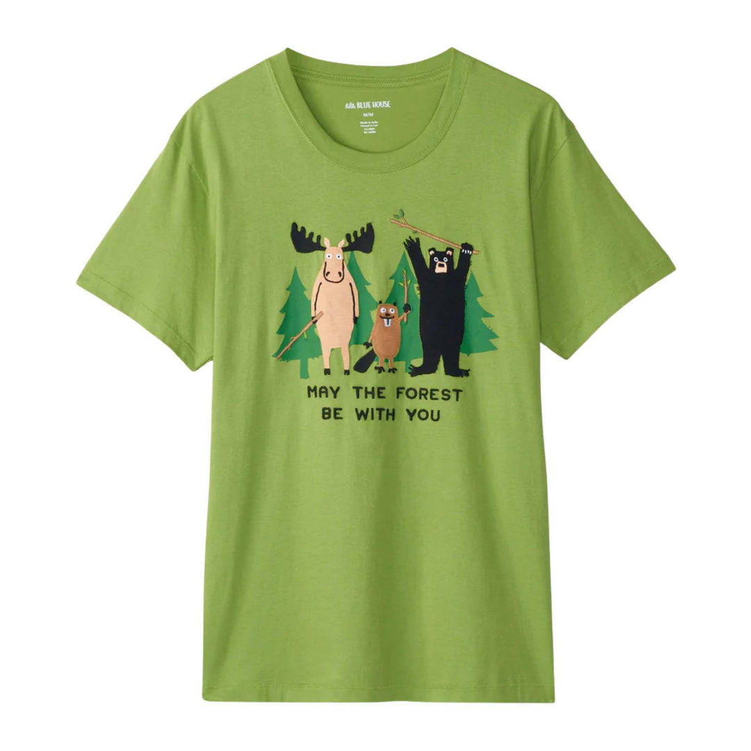 T-shirt pour homme Que la forêt soit avec toi par La petite maison Bleue par Hatley