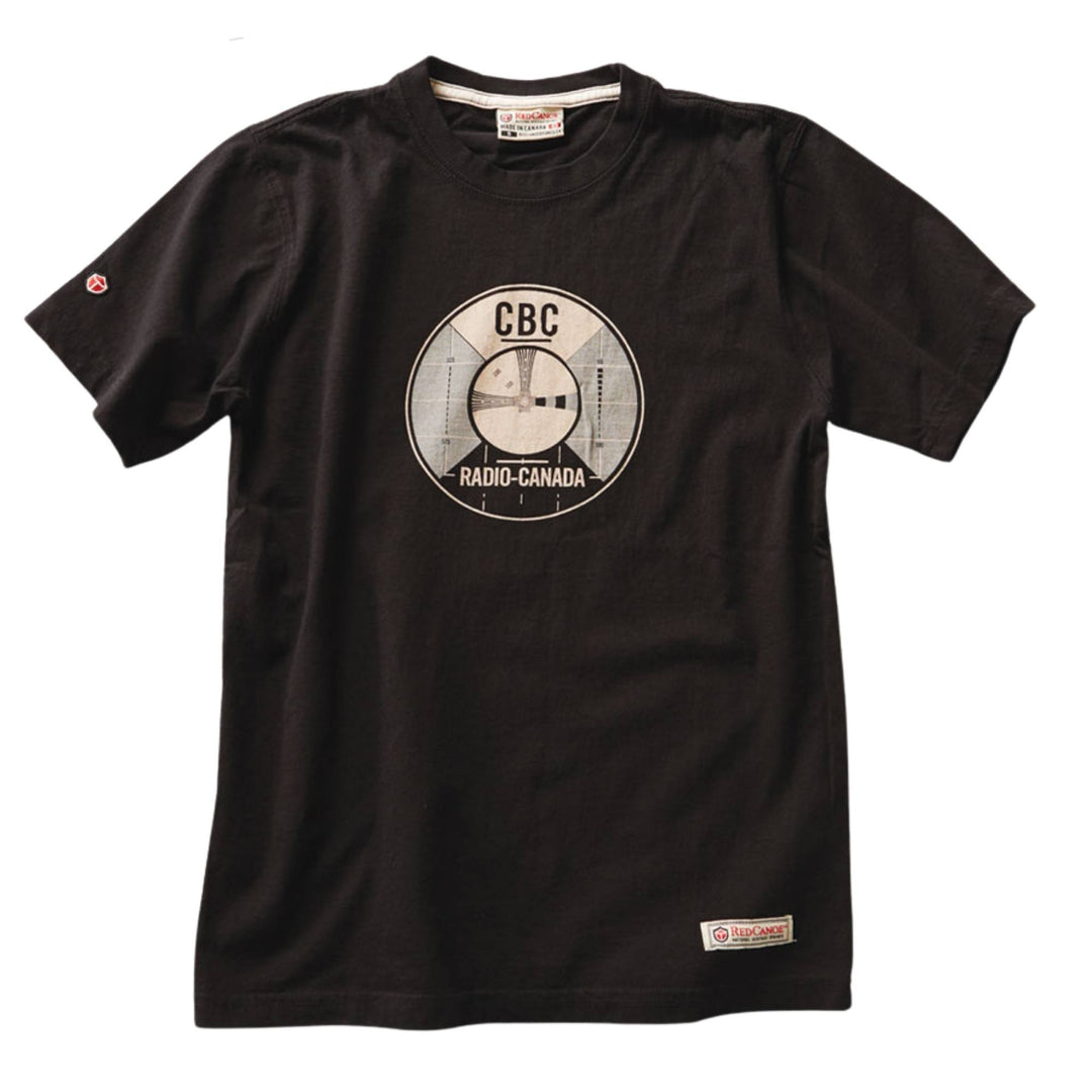 T-shirt CBC Radio-canada Test noir pour homme par Red Canoe