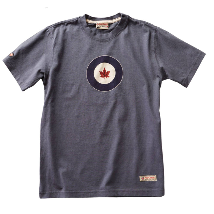 T-shirt RCAF bleu pour hommepar Red Canoe vu de devant