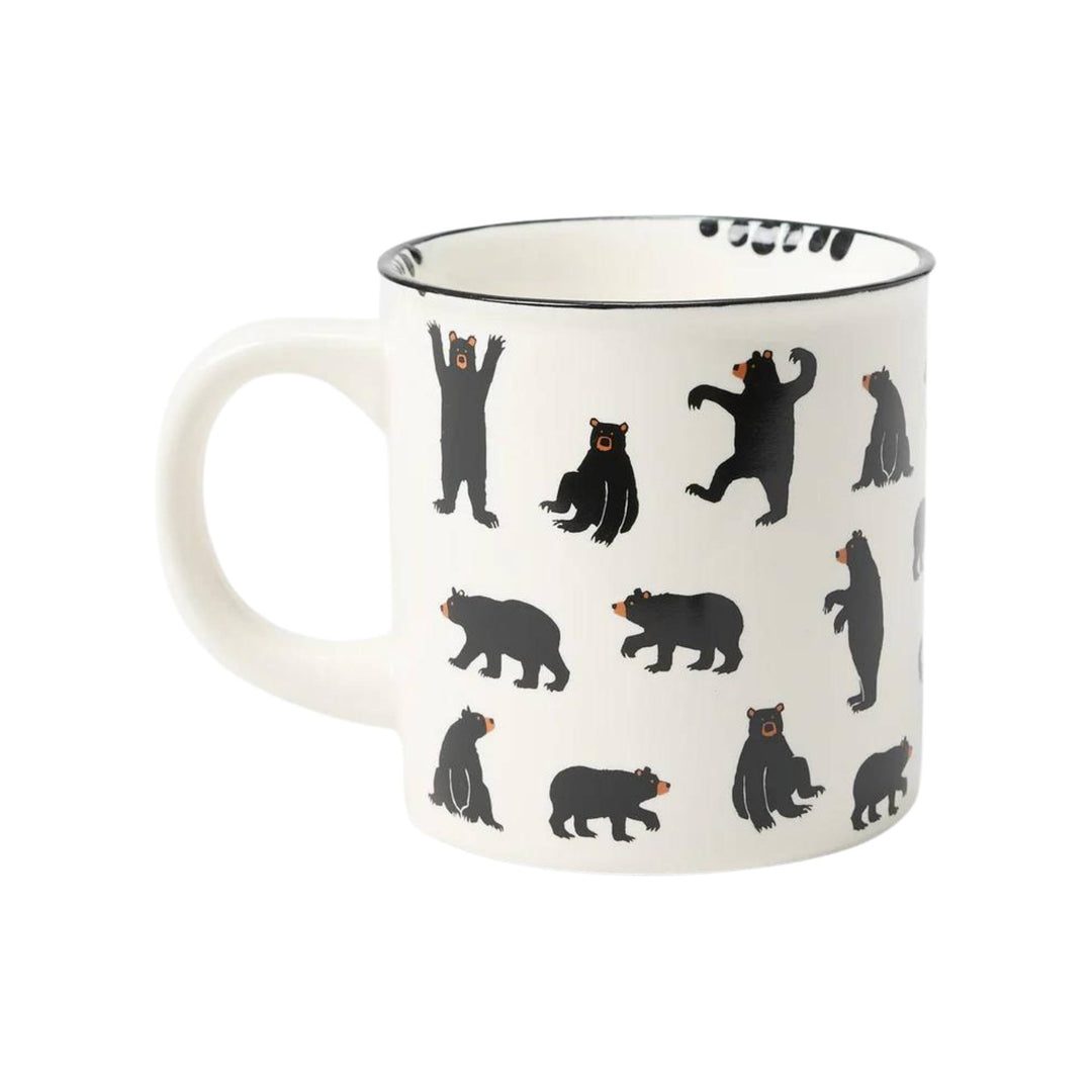 Tasse blanche avec des ours noirs par La petite maison bleue par Hatley