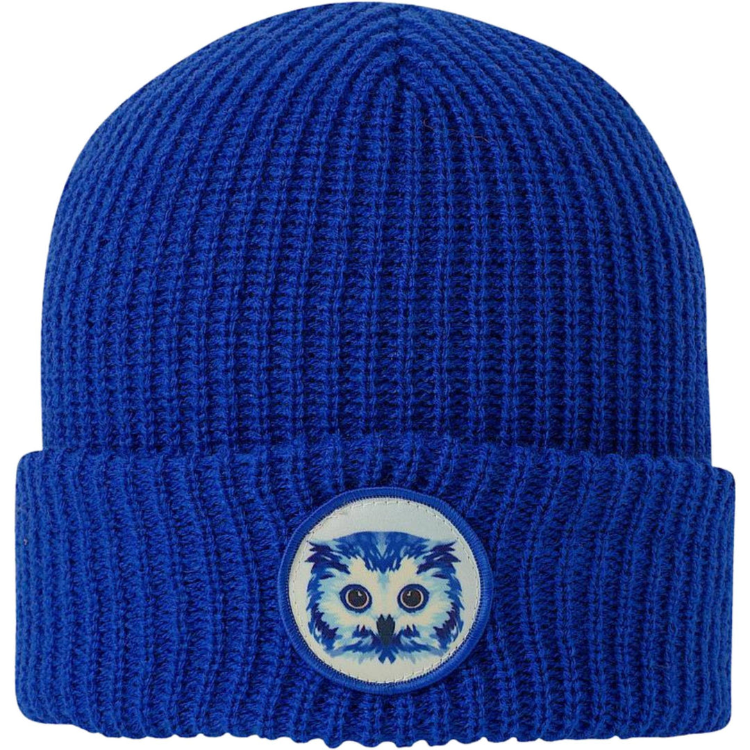 Tuque créatures bleue avec un hiboux sur le devant pour enfant par Ambler