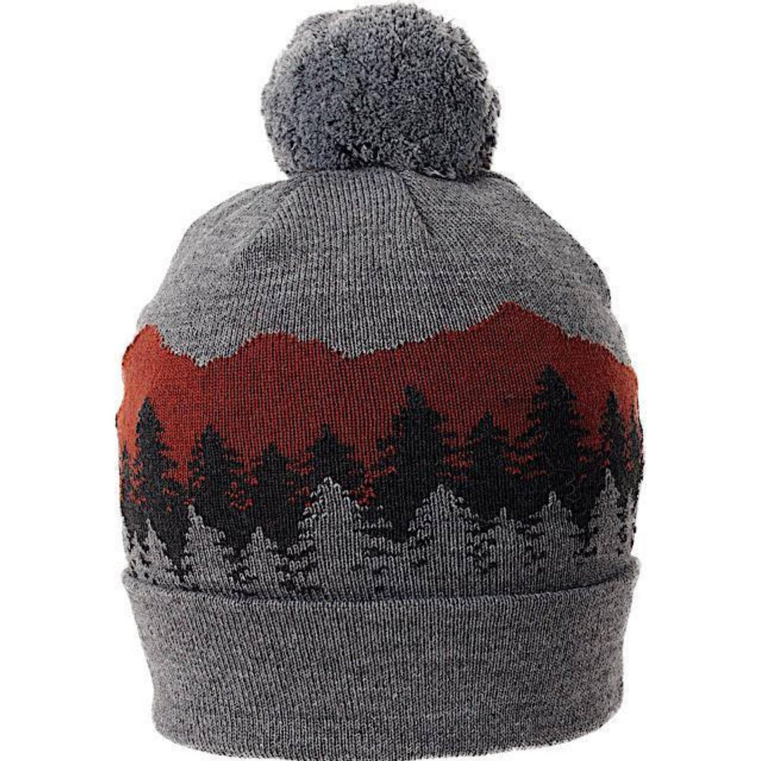 Tuque paysage arboré avec des arbres et un pompom gris par Ambler