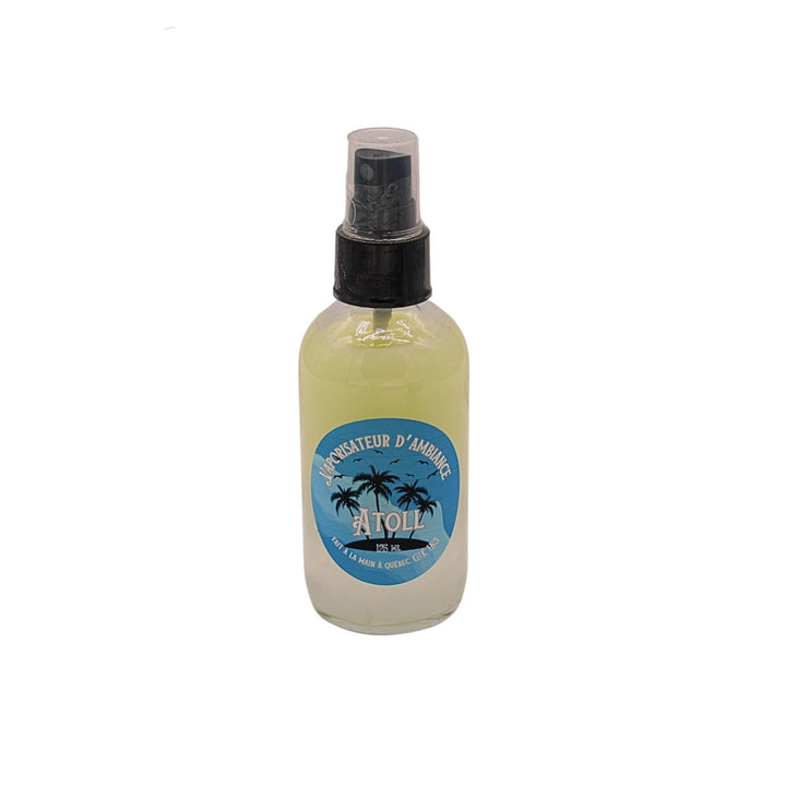 Bouteille de vaporisateur d'ambiance Atoll par Dahlia vue de devant