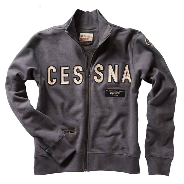 Veste à fermeture éclair cessna bleue pour homme par Red Canoe