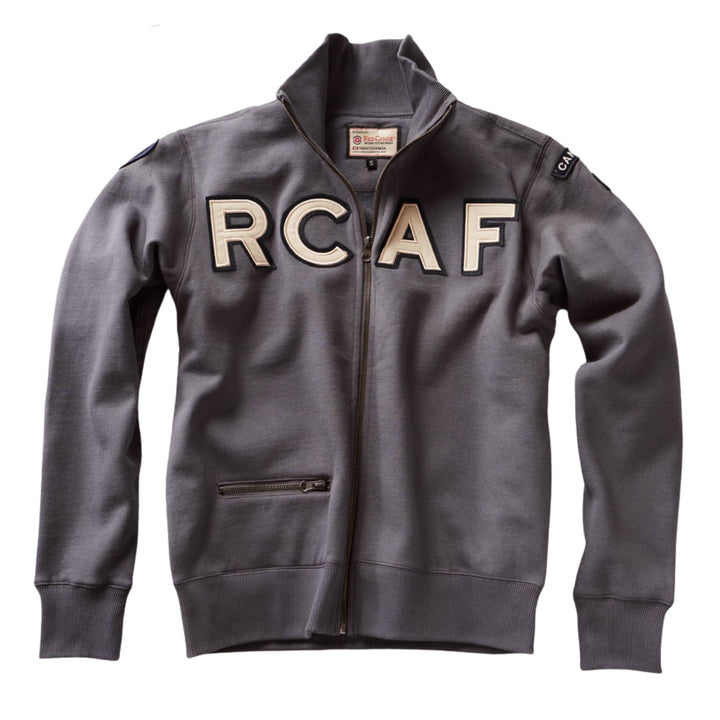 Veste à fermeture éclair RCAF bleue pour homme par Red Canoe